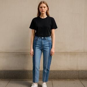 PacSun 90’s Boyfriend Jeans - Size 26, Two-Tone Denim, High-Waisted Fit